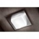 MURANO LUCE - SQUARE PARETE/SOFFITTO 45 ACCIAIO