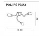 DE MAJO - POLI PO' P8/A8 SOFFITTO OTTO LUCI