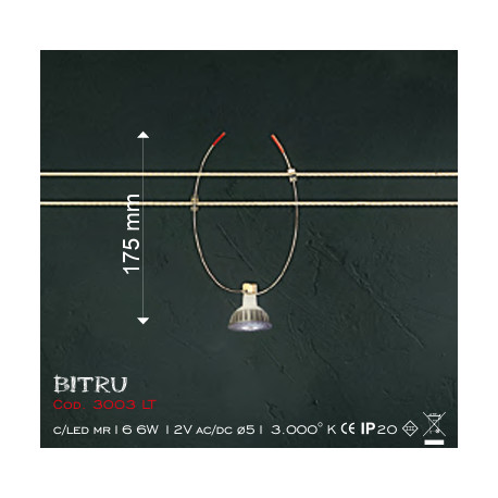 LUCIFERO - BITRU FARETTO PER CAVI 12V