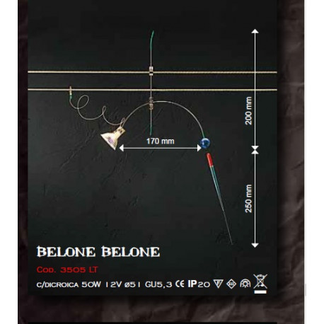LUCIFERO -BELONE BELONE FARETTO PER CAVI 12V