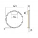 REDO GROUP -FEBE 40 PARETE/SOFFITTO TONDA INDIRETTA LED