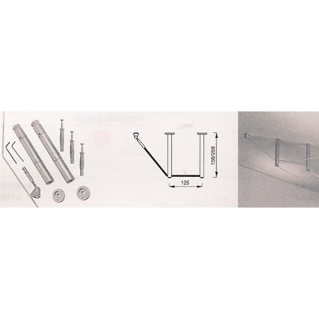 MIZAR - KB-DEV15 6127 SET DEVIAZIONE ANGOLARE SOFFITTO SISTEMA KABLE