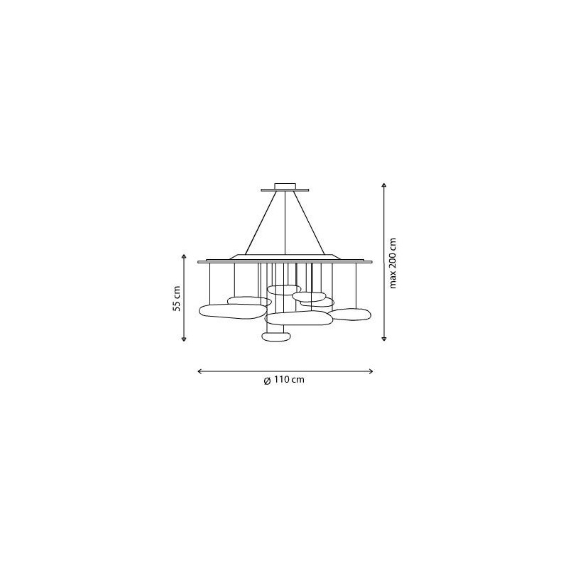 Lampada Sospensione Mercury Led 3000k - Idea di Luce 1367110A