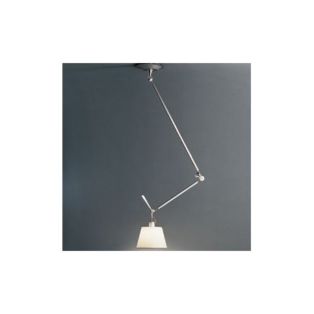 Artemide Tolomeo Decentrata - Lampada a sospensione con paralume »  Pergamena 32 cm